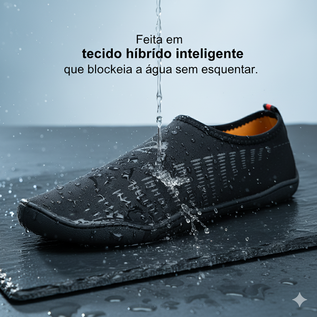 Sapatilha Esportiva Youth Class À Prova D'água Unissex Preta