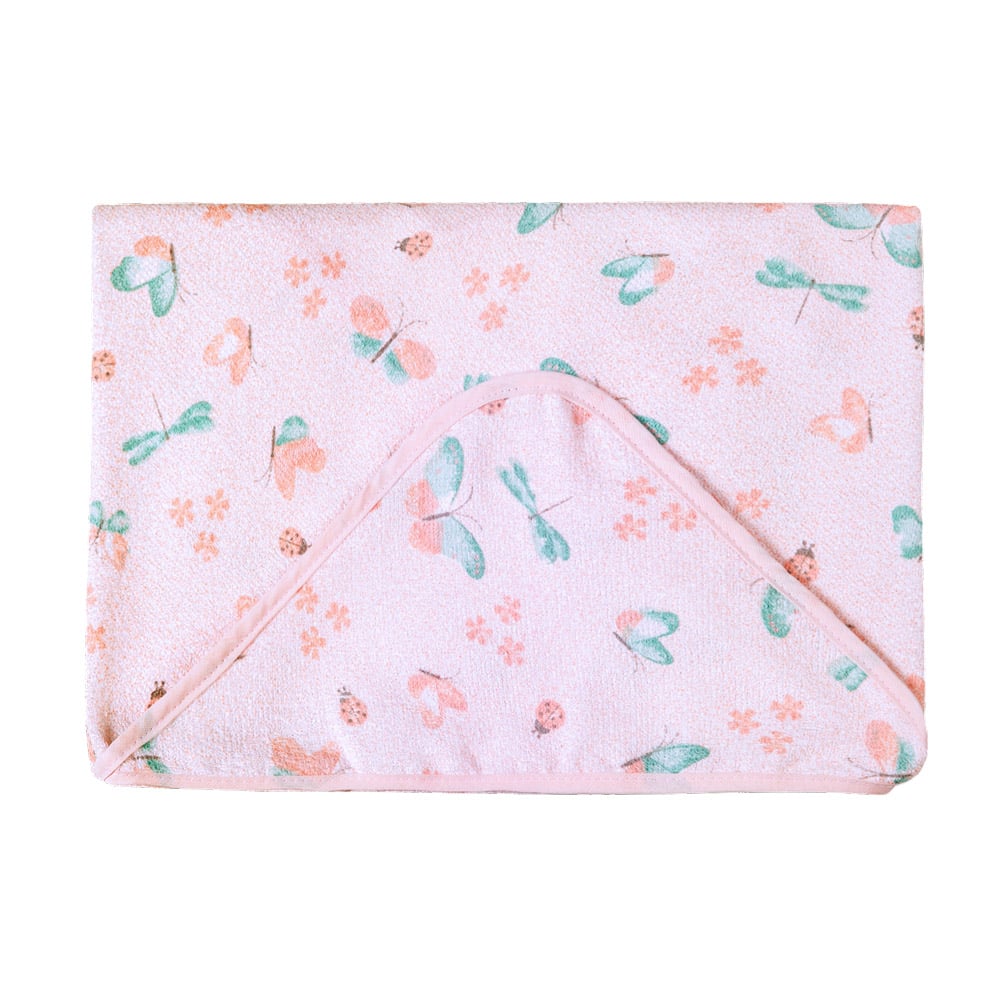 Toalha Bebê Com Felpuda 100% Algodão Com Capuz