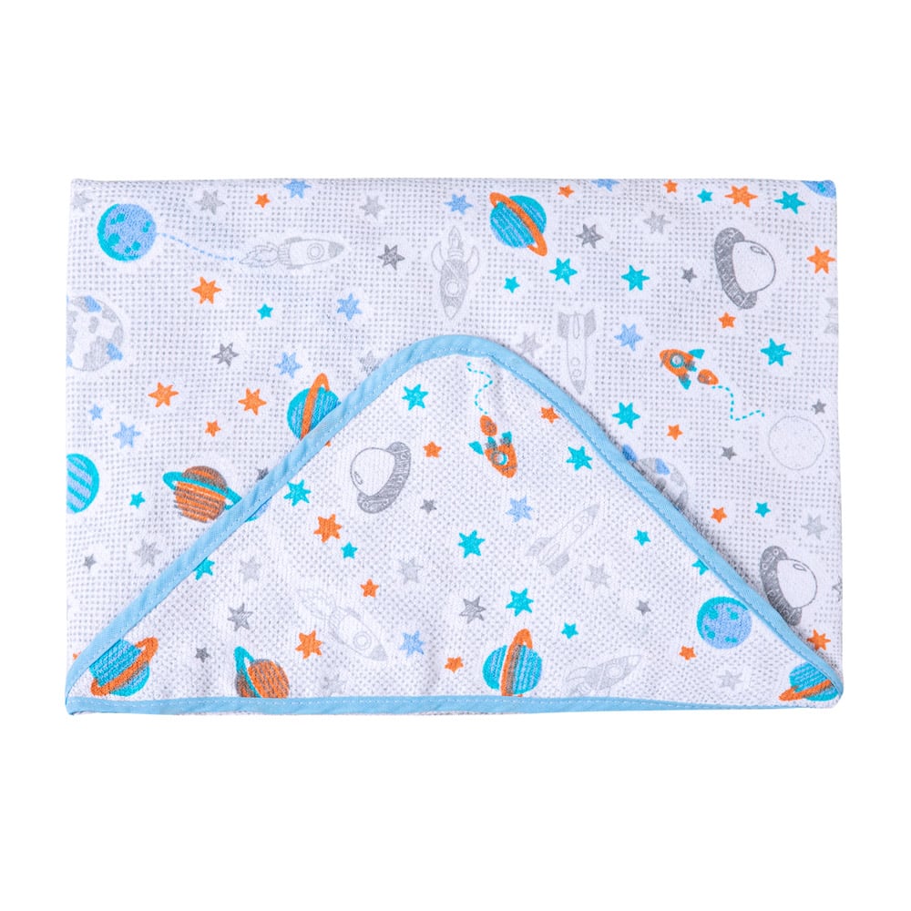 Toalha Bebê Com Felpuda 100% Algodão Com Capuz