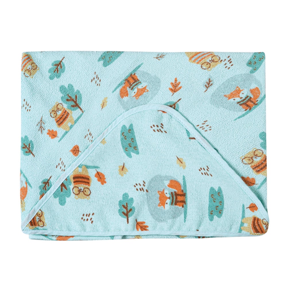 Toalha Bebê Com Felpuda 100% Algodão Com Capuz