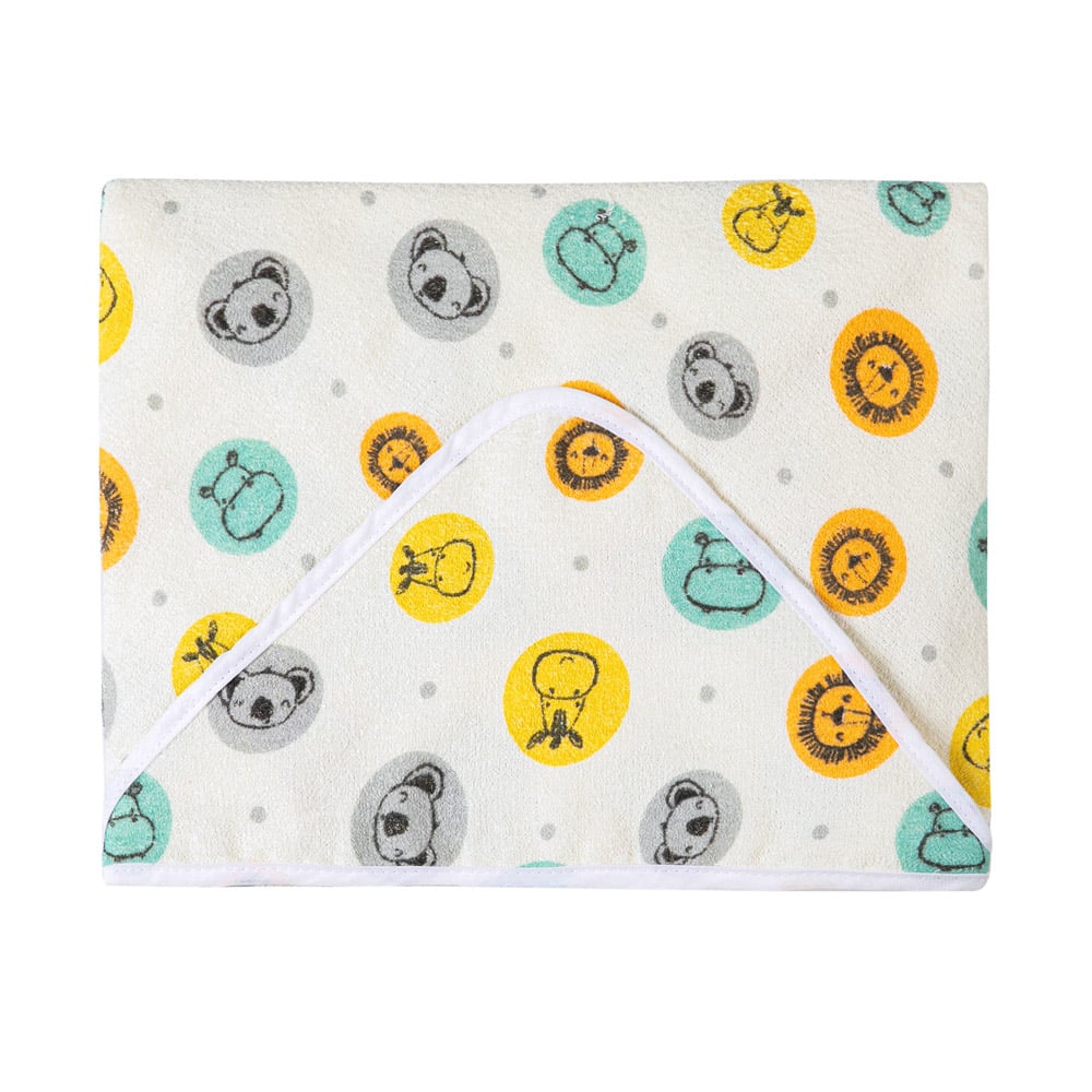 Toalha Bebê Com Felpuda 100% Algodão Com Capuz