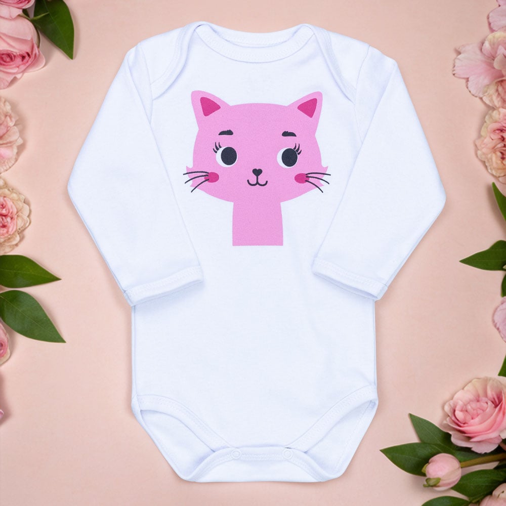 Body Manga Longa Bebê Bichinhos Carinhosos