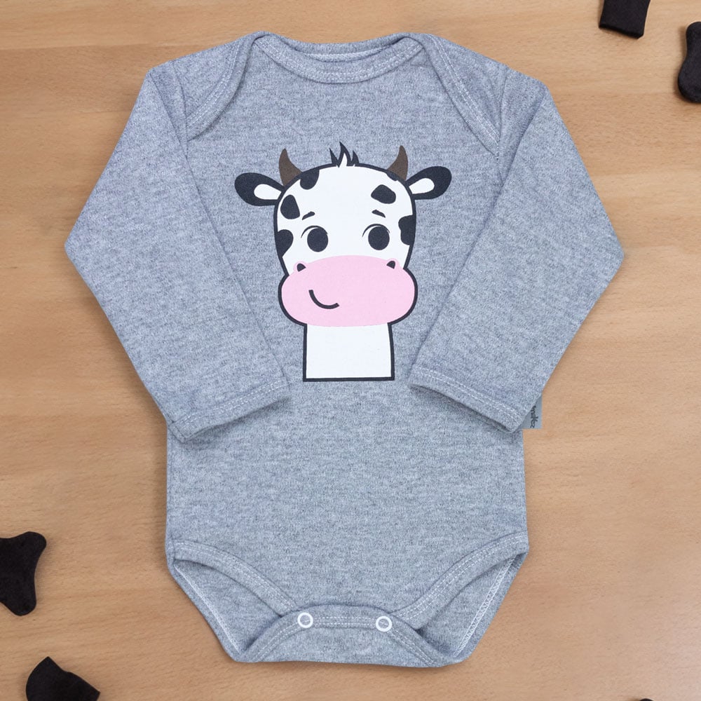 Body Manga Longa Bebê Bichinhos Carinhosos