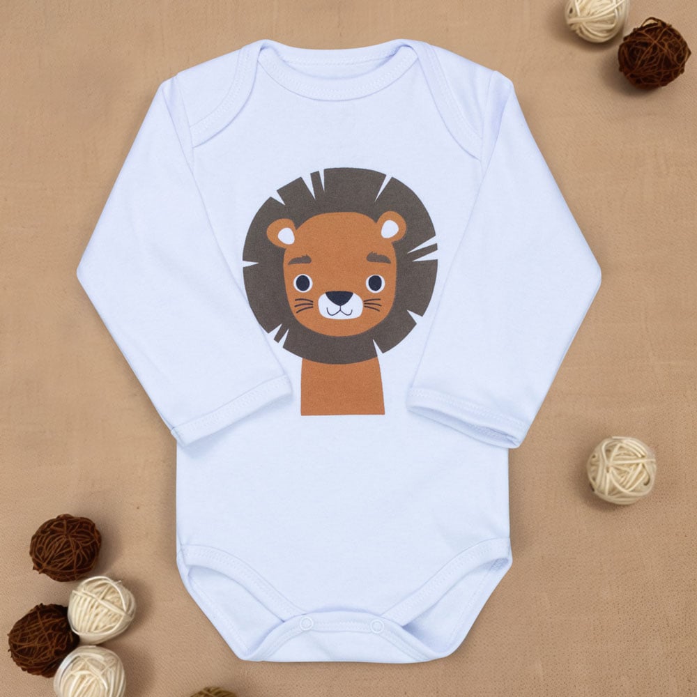 Body Manga Longa Bebê Bichinhos Carinhosos