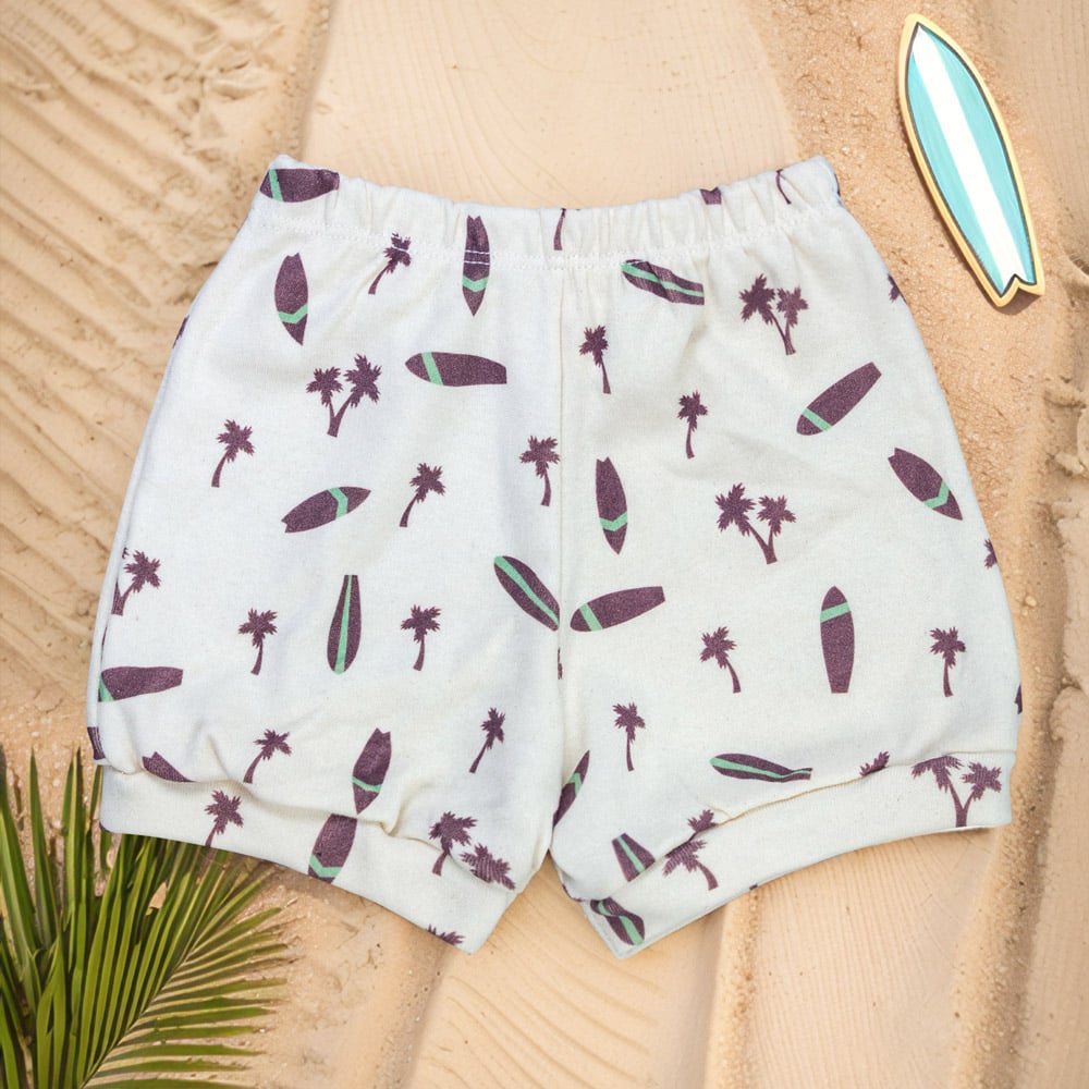 Shorts Para Bebê Summer Surf - Estampa Divertida E Macia