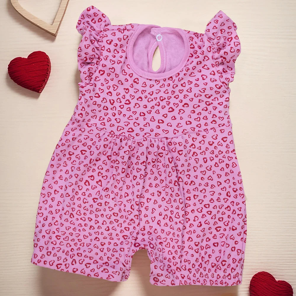 Macacão Curto Estampa Minimalista - Conforto E Estilo Para Sua Bebê