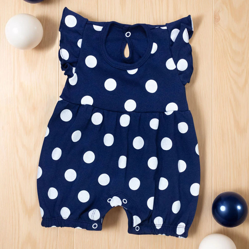 Macacão Curto Estampa Minimalista - Conforto E Estilo Para Sua Bebê