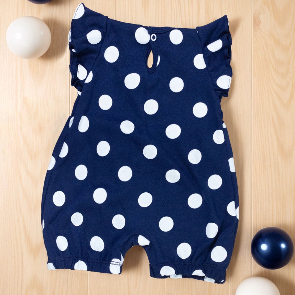 Macacão Curto Estampa Minimalista - Conforto E Estilo Para Sua Bebê