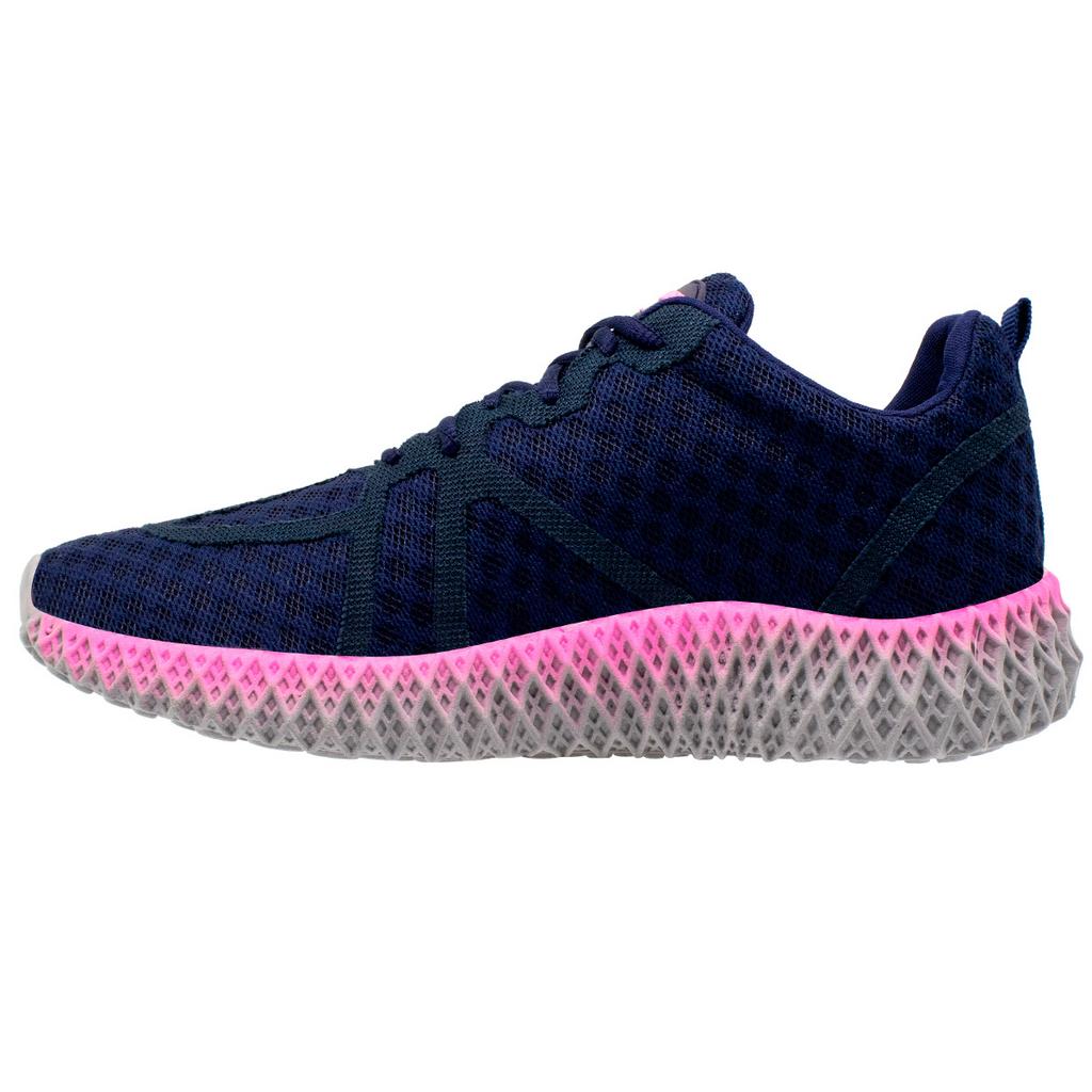Tênis Esportivo Feminino Youth Class Ghost 3 Azul Marinho e Rosa para Caminhada
