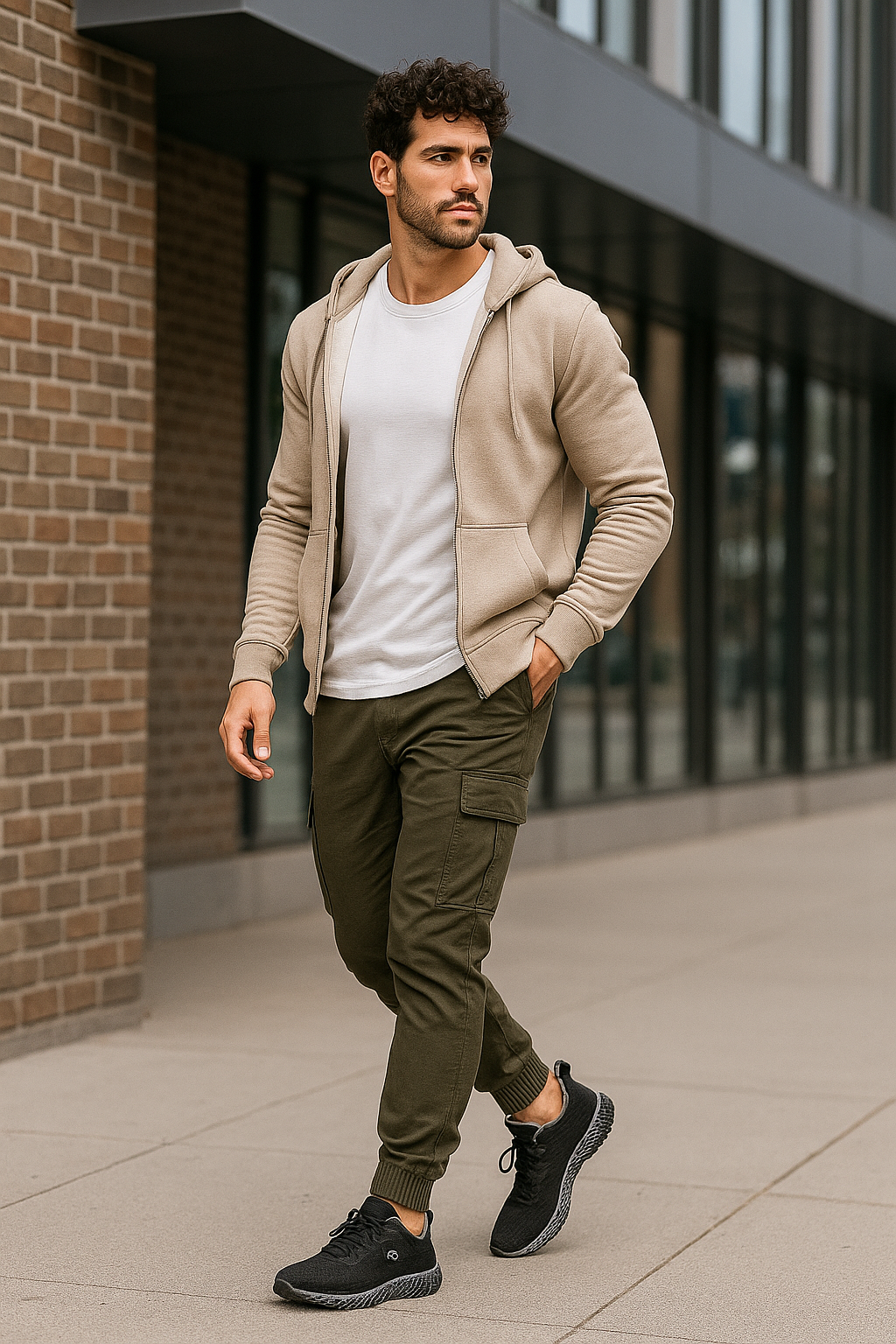 Tênis Esportivo Feminino Youth Class Ghost 2 Preto para Caminhada