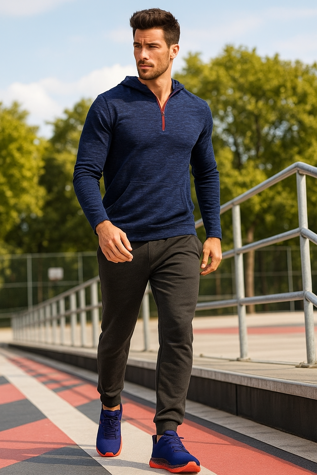 Tênis Esportivo Feminino Youth Class Ghost 2 Azul Marinho para Caminhada