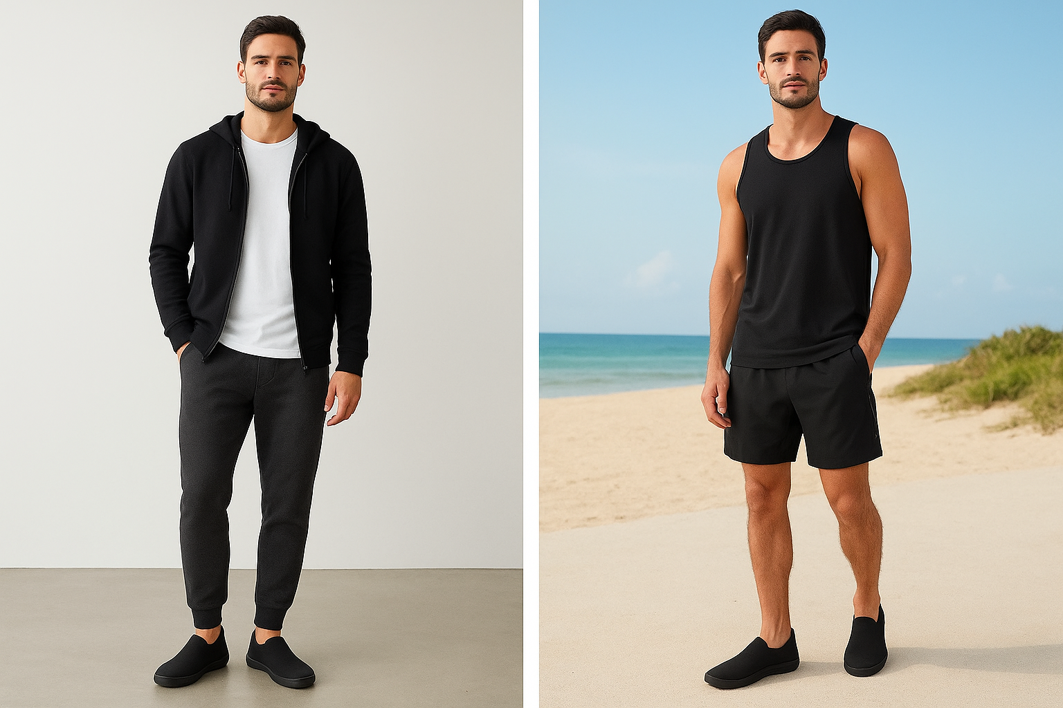 Sapatilha Esportiva Youth Class À Prova D'água Unissex Preto Fosco