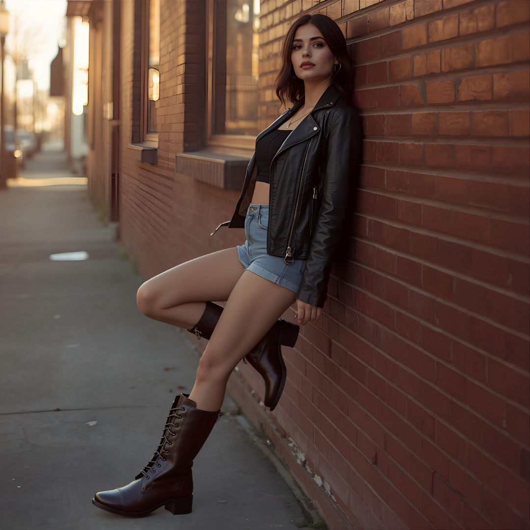 Bota Coturno Feminina Bárbara Barros Couro Legítimo Comfort Café