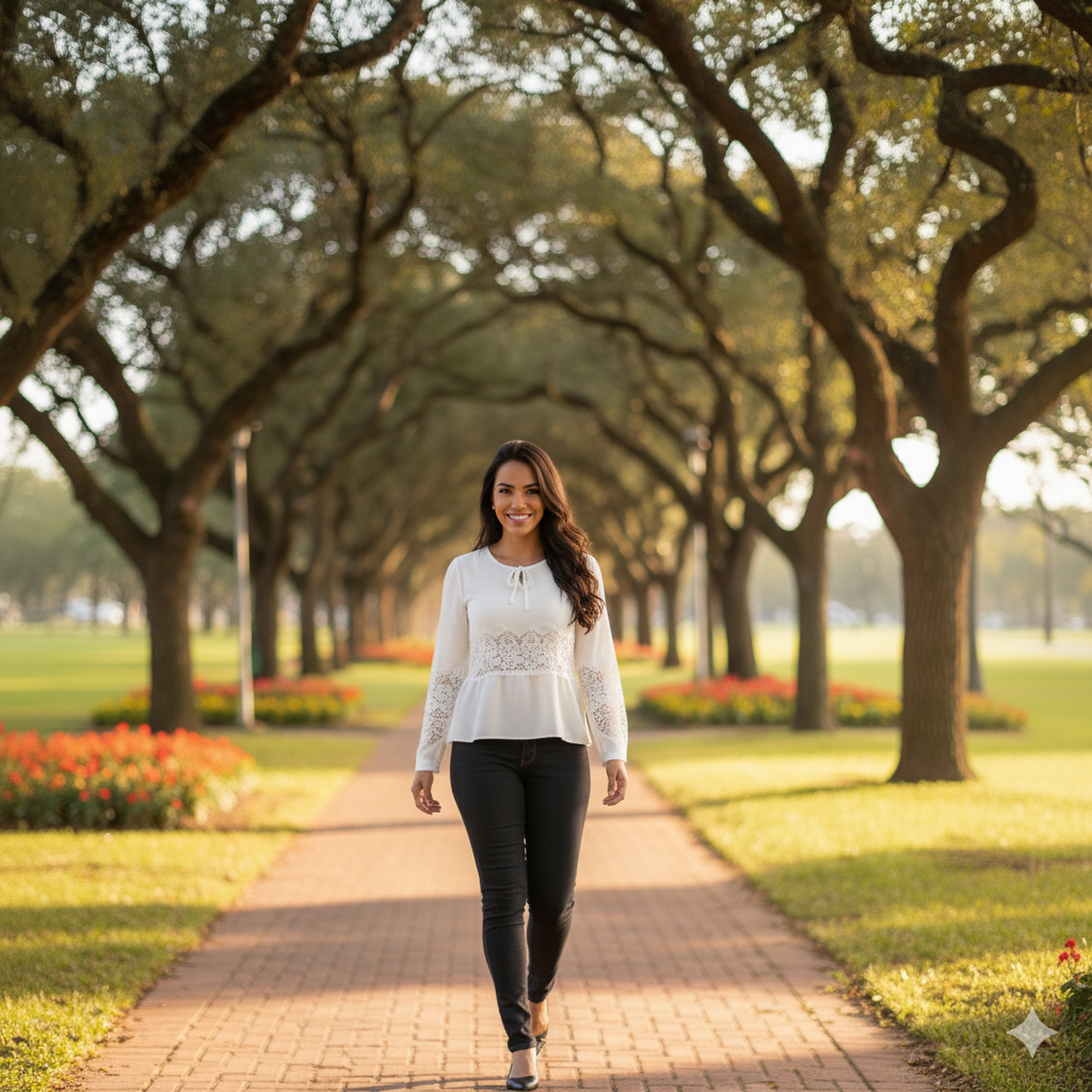 Blusa Chiffon Detalhe Renda Manga Longa