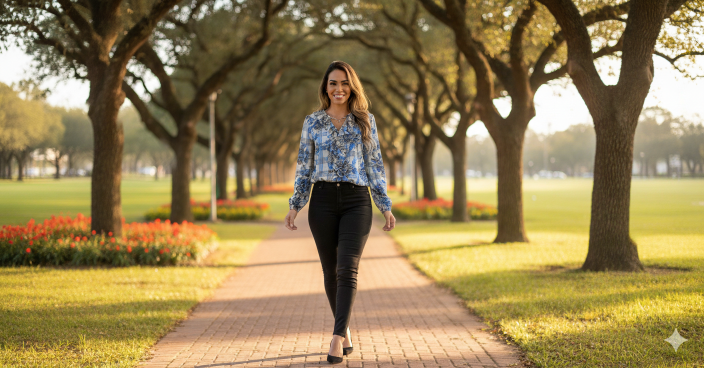 Blusa Chiffon Floral Gola Babado Manga Longa