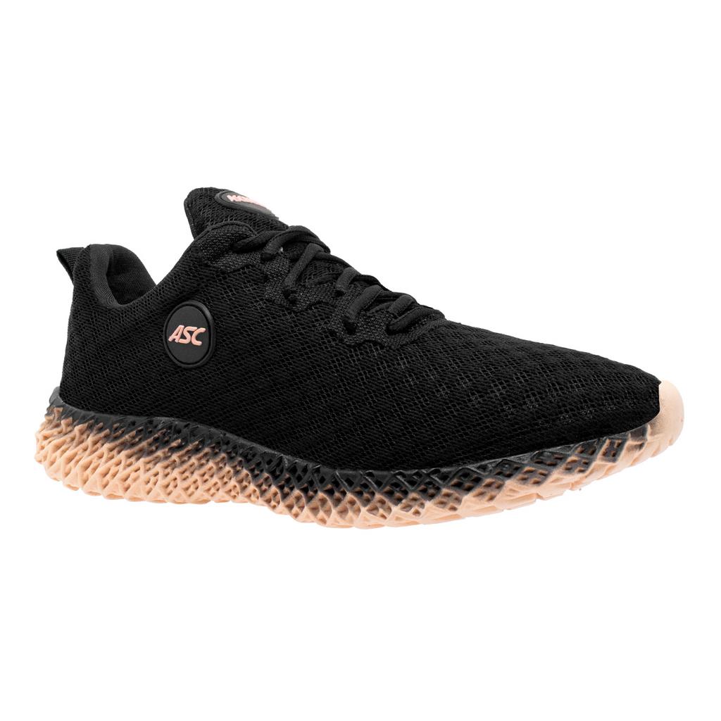 Tênis Esportivo Feminino Youth Class Ghost 2 Preto e Rose para Caminhada